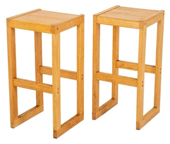 Southeast Asian Teakwood Side Table, Pair