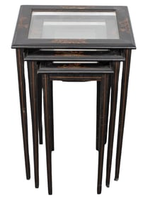 Chinese Ebonized Nesting Tables, 3