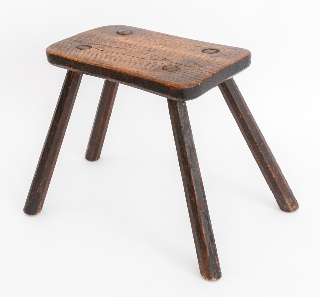 Victorian Wood Milking Stool (1 of 7)