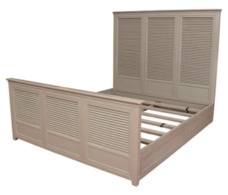 Restoration Hardware Shutter King Size Bed Frame