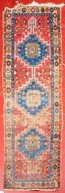 Turkish Runner Rug, 9' 3" x 2' 8"