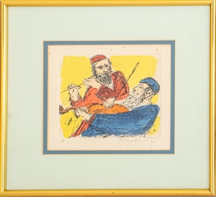 Ira Moskowitz Musicians Artist Press Color Etching