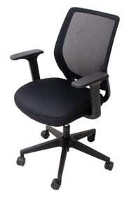 Contemporary Black Office Armchair