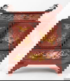 Japanese Lacquered & Gilt Decorated Kodansu