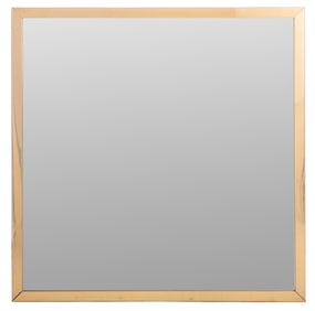 Modern Gold-Tone Metal Mirror