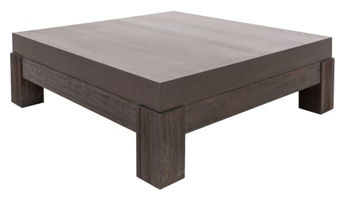 Square Wenge-Stained Oak Low Table