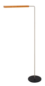 Design Within Reach Walnut and Chrome Floor Lamp