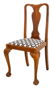 George I Style Walnut Side Chair, 19th C.