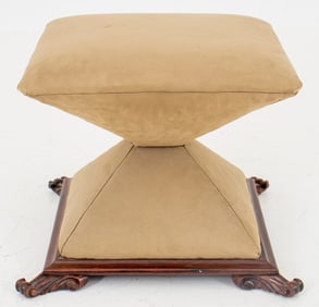 Eclectic Stool Mounted on Victorian Wood Base