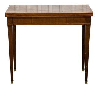 George III Style Mahogany Flip Top Games Table