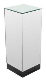 Hollywood Regency Mirrored Pedestal