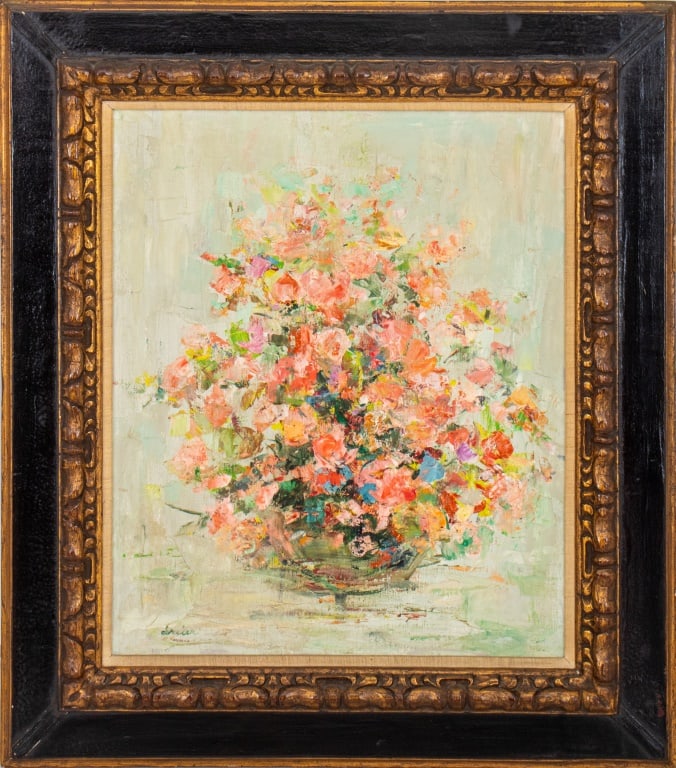 Katherine Dreier Bouquet Oil on Canvas, 1940s (1 of 11)