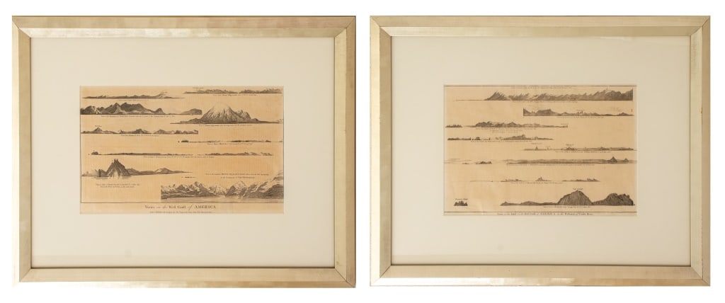 A. Hogg "Views on West Coast..." Engravings, Pair (1 of 10)