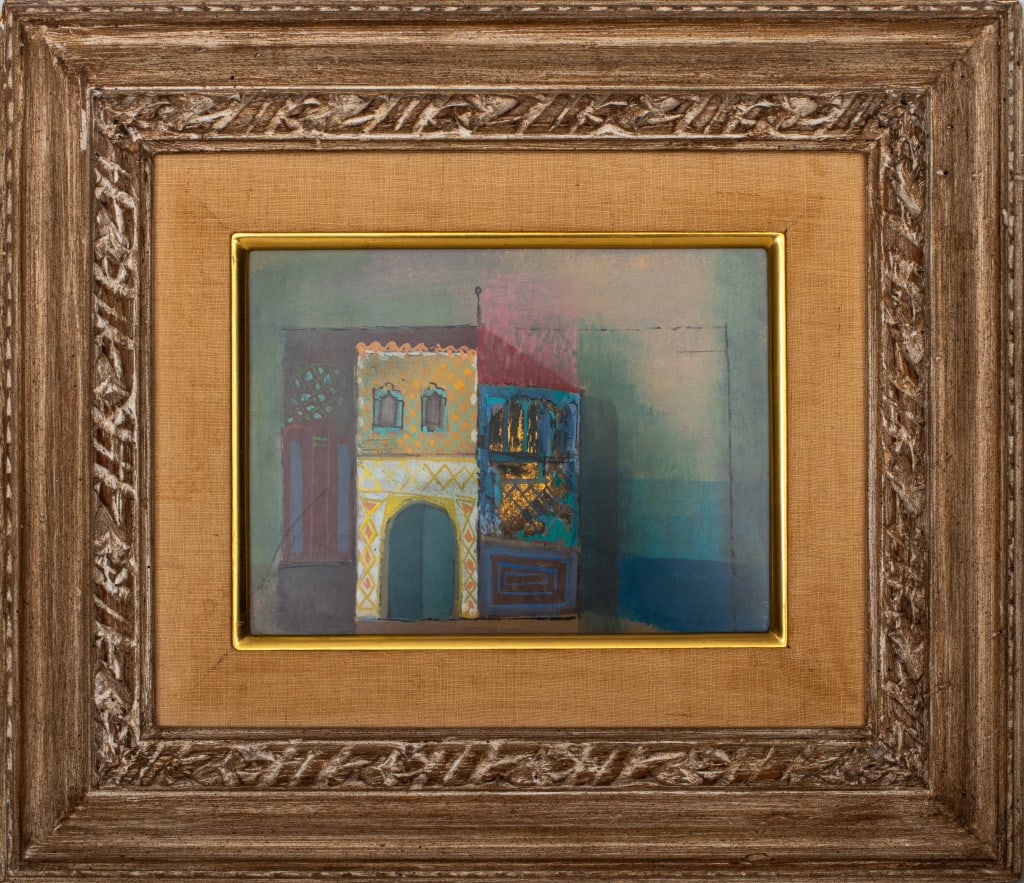 Expressionist Cityscape Mixed Media Painting (1 of 11)