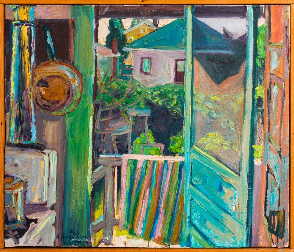 Anthony Holdsworth "Through the Screen Door" Oil (1 of 11)