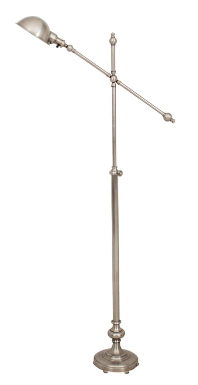 Brass & Steel Floor Lamp with Articulated Arm (1 of 11)