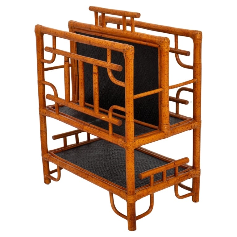 Aesthetic Movement Faux Bamboo Canterbury, 20th C. (1 of 11)