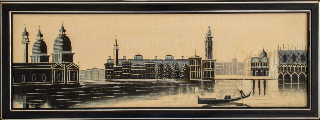 A. Angnella St. Mark's Square Venice Oil on Canvas (1 of 6)