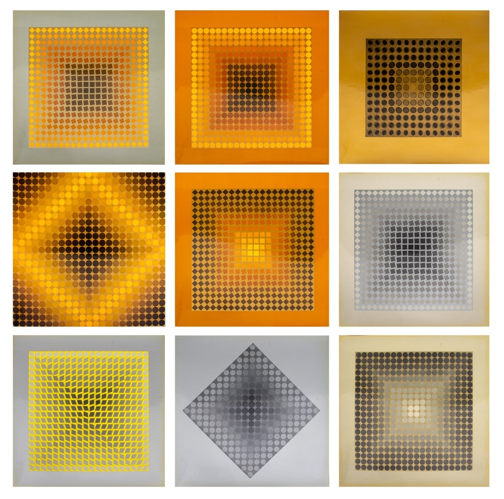 Victor Vasarely "Hommage A L'Hexagone", 9 (1 of 16)
