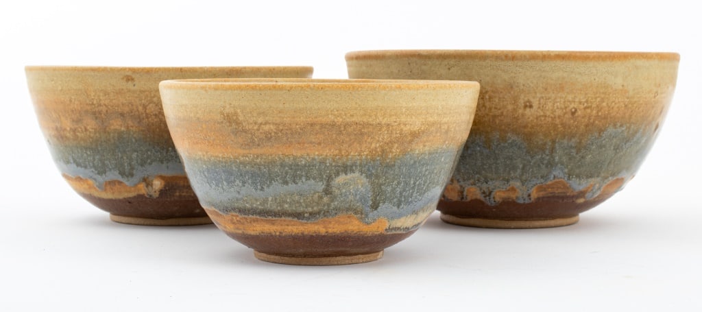Jane Myurski Studio Art Pottery Nesting Bowls, 3 (1 of 8)