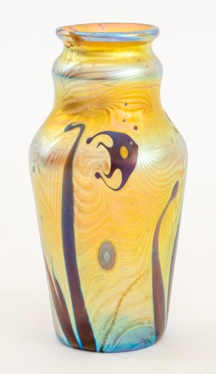 Lundberg Studios Art Glass Favrile Flacon (1 of 8)