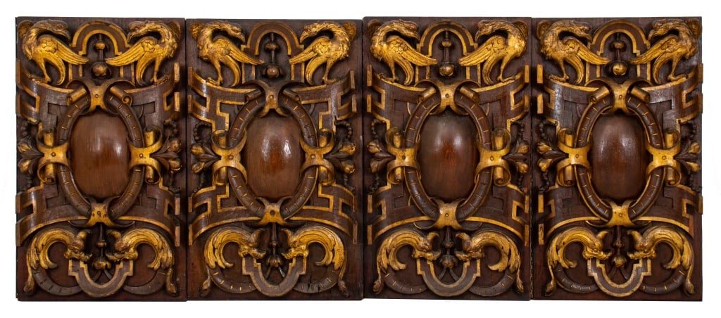 Renaissance Revival Carved Walnut Door Panels, 4 (1 of 9)