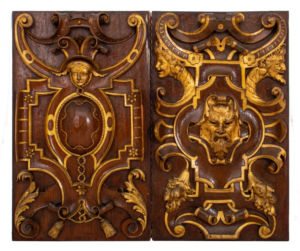 Renaissance Revival Carved Walnut Panels, 2 (1 of 9)