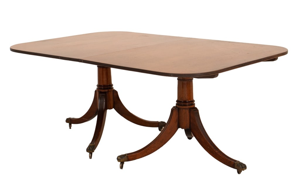 George III Style Mahogany Dining Table (1 of 5)