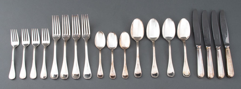Christofle Silver Plate "Albi" Flatware Set for 4 (1 of 20)