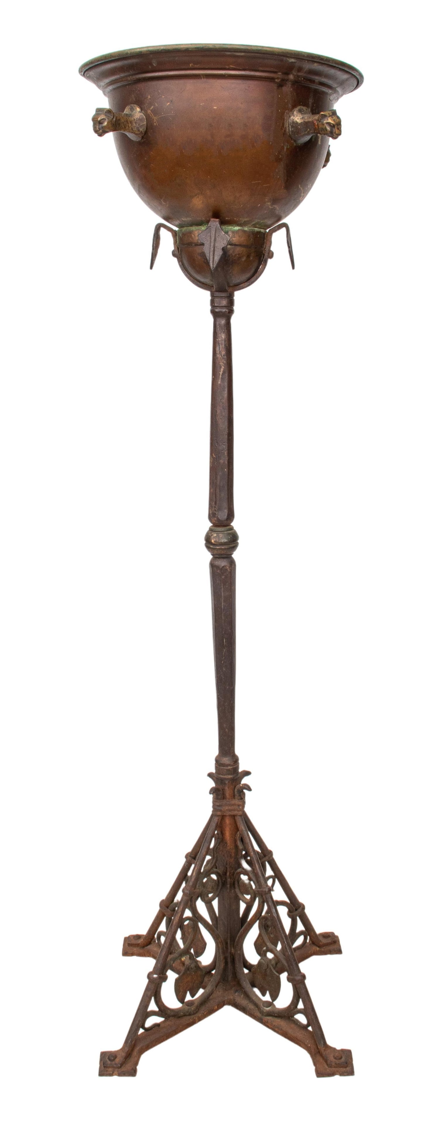 Grand Tour Bronze Jardiniere on Wrought Iron Stand (1 of 13)
