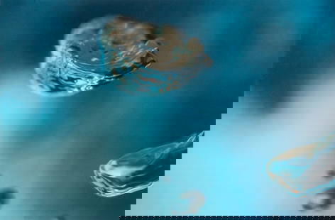 Bubbles in Water Photographic Print on Acrylic: Contemporary School, Bubbles in Water, Photographic Print Mounted on Acrylic, apparently unsigned. 35.75" H x 54" W. Provenance: Property from a collection in Mt. Kisco. Keywords: Art, Magnification,