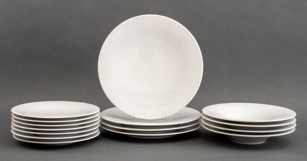 Alessi German White Porcelain Dinner Plates, 15 (1 of 5)