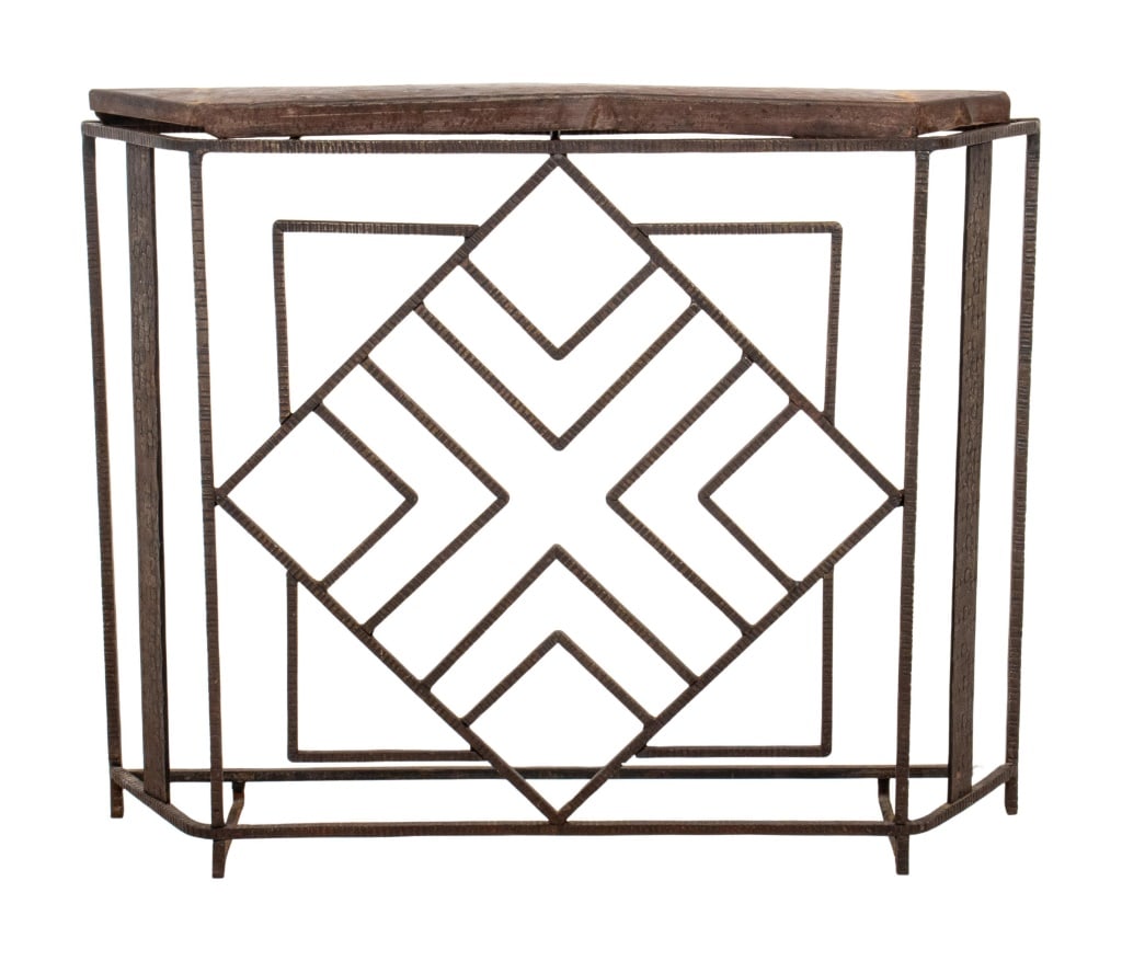 Edgar Brandt Style Wrought Iron Fire Screen (1 of 9)