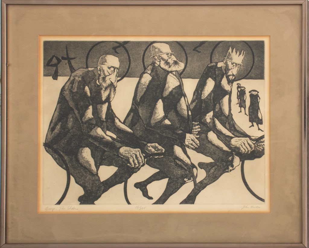 John Nathaniel Fenton "Greys: The Elders" Etching (1 of 12)