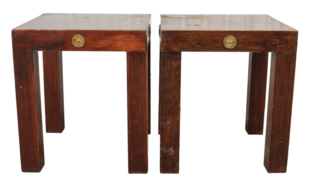 Empire Revival Diminutive Pedestal Tables, Pair (1 of 7)