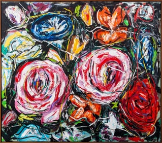 John Seery "Joseph's Coat" Oil on Canvas, 1985