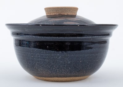 Malcolm Wright Studio Art Pottery Covered Bowl