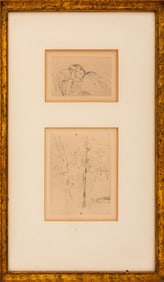 Berthe Morisot Drypoint Etchings on Paper, 2