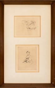 Berthe Morisot Drypoint Etchings on Paper, 2