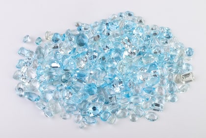 Loose Mixed-Cut Aquamarine & Topaz, 290.8 cttw.