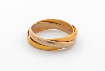 Cartier 18K Tri-Gold Trinity Ring