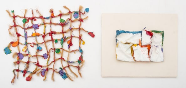 Elfi Schuselka Abstract Mixed Media Collages, 2