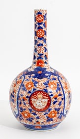 Japanese Imari Porcelain Bottle Vase