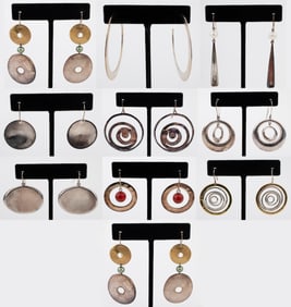 Robert Lee Morris Studio Sterling Earrings, 10