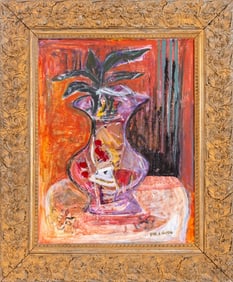 Joan Shapiro Abstract Still Life Oil on Panel