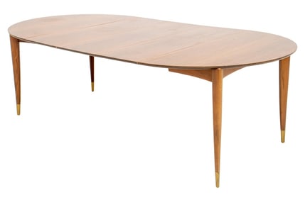 Danish Modern Round Teakwood Dining Table