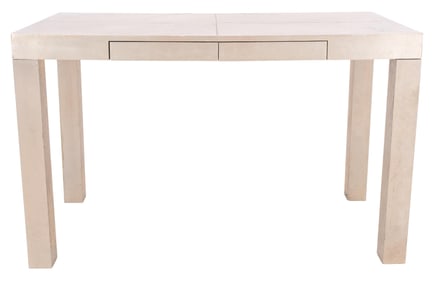 Platinum Leaf Parsons Writing Table, 20th C.