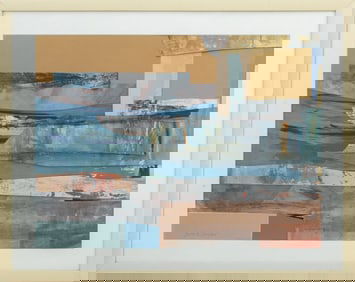 Joan Hyde Shapiro Mixed Media Collage Painting