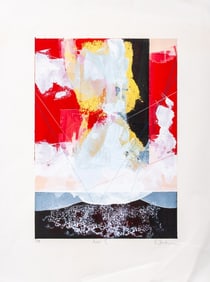 Russell Baker "Ariel II" Mixed Media on Paper