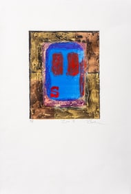 Russell Baker "Zinc II" Mixed Media on Paper